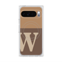 Premium Square Case with Pixelsnap［ Original - initial two tone - W brown ］