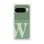 Premium Square Case with Pixelsnap［ Original - initial two tone - W green ］