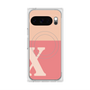 Premium Square Case with Pixelsnap［ Original - initial two tone - X pink ］