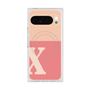 Premium Square Case with Pixelsnap［ Original - initial two tone - X pink ］