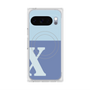 Premium Square Case with Pixelsnap［ Original - initial two tone - X blue ］