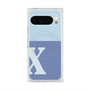 Premium Square Case with Pixelsnap［ Original - initial two tone - X blue ］