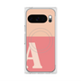 Premium Square Case with Pixelsnap［ Original - initial two tone - A pink ］