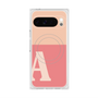 Premium Square Case with Pixelsnap［ Original - initial two tone - A pink ］