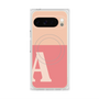 Premium Square Case with Pixelsnap［ Original - initial two tone - A pink ］