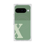 Premium Square Case with Pixelsnap［ Original - initial two tone - X green ］