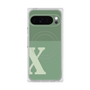 Premium Square Case with Pixelsnap［ Original - initial two tone - X green ］