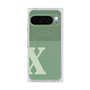 Premium Square Case with Pixelsnap［ Original - initial two tone - X green ］