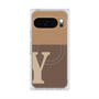 Premium Square Case with Pixelsnap［ Original - initial two tone - Y brown ］