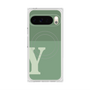 Premium Square Case with Pixelsnap［ Original - initial two tone - Y green ］
