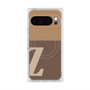 Premium Square Case with Pixelsnap［ Original - initial two tone - Z brown ］