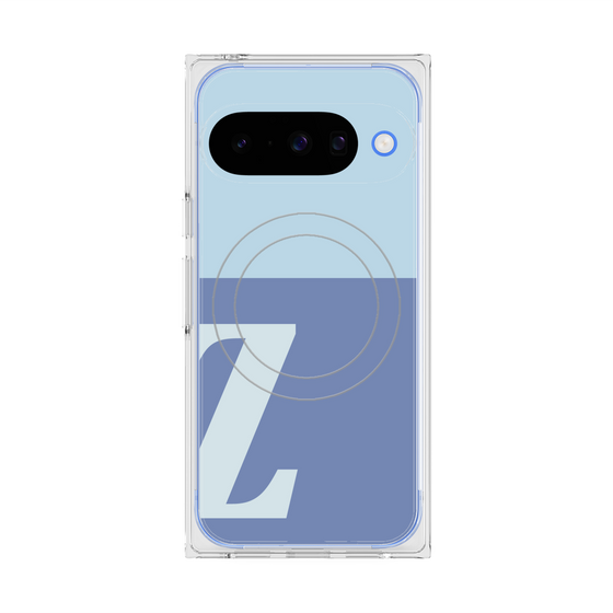 Premium Square Case with Pixelsnap［ Original - initial two tone - Z blue ］