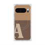 Premium Square Case with Pixelsnap［ Original - initial two tone - A brown ］