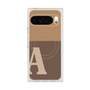 Premium Square Case with Pixelsnap［ Original - initial two tone - A brown ］