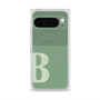 Premium Square Case with Pixelsnap［ Original - initial two tone - B green ］