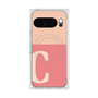 Premium Square Case with Pixelsnap［ Original - initial two tone - C pink ］