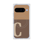 Premium Square Case with Pixelsnap［ Original - initial two tone - C brown ］