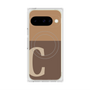 Premium Square Case with Pixelsnap［ Original - initial two tone - C brown ］