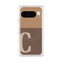 Premium Square Case with Pixelsnap［ Original - initial two tone - C brown ］