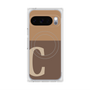 Premium Square Case with Pixelsnap［ Original - initial two tone - C brown ］