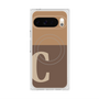 Premium Square Case with Pixelsnap［ Original - initial two tone - C brown ］
