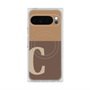 Premium Square Case with Pixelsnap［ Original - initial two tone - C brown ］