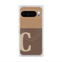 Premium Square Case with Pixelsnap［ Original - initial two tone - C brown ］