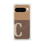 Premium Square Case with Pixelsnap［ Original - initial two tone - C brown ］