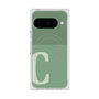 Premium Square Case with Pixelsnap［ Original - initial two tone - C green ］
