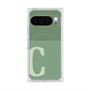 Premium Square Case with Pixelsnap［ Original - initial two tone - C green ］