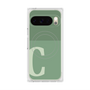 Premium Square Case with Pixelsnap［ Original - initial two tone - C green ］