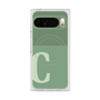 Premium Square Case with Pixelsnap［ Original - initial two tone - C green ］