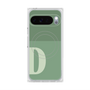 Premium Square Case with Pixelsnap［ Original - initial two tone - D green ］
