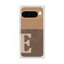 Premium Square Case with Pixelsnap［ Original - initial two tone - E brown ］