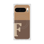 Premium Square Case with Pixelsnap［ Original - initial two tone - F brown ］