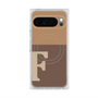Premium Square Case with Pixelsnap［ Original - initial two tone - F brown ］