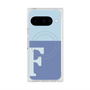 Premium Square Case with Pixelsnap［ Original - initial two tone - F blue ］