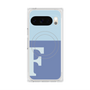 Premium Square Case with Pixelsnap［ Original - initial two tone - F blue ］