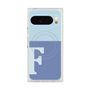 Premium Square Case with Pixelsnap［ Original - initial two tone - F blue ］