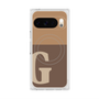 Premium Square Case with Pixelsnap［ Original - initial two tone - G brown ］