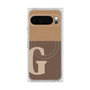 Premium Square Case with Pixelsnap［ Original - initial two tone - G brown ］