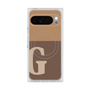 Premium Square Case with Pixelsnap［ Original - initial two tone - G brown ］