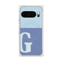 Premium Square Case with Pixelsnap［ Original - initial two tone - G blue ］
