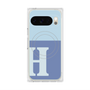 Premium Square Case with Pixelsnap［ Original - initial two tone - H blue ］