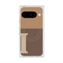Premium Square Case with Pixelsnap［ Original - initial two tone - I brown ］