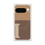 Premium Square Case with Pixelsnap［ Original - initial two tone - I brown ］