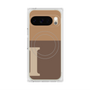 Premium Square Case with Pixelsnap［ Original - initial two tone - I brown ］