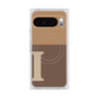 Premium Square Case with Pixelsnap［ Original - initial two tone - I brown ］