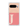 Premium Square Case with Pixelsnap［ Original - initial two tone - J pink ］