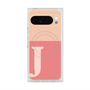 Premium Square Case with Pixelsnap［ Original - initial two tone - J pink ］